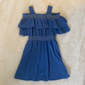 Super cute knit works blue summer dress!
